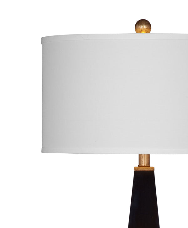 Bassett Mirror Modern Glossy Black Elle Table Lamp