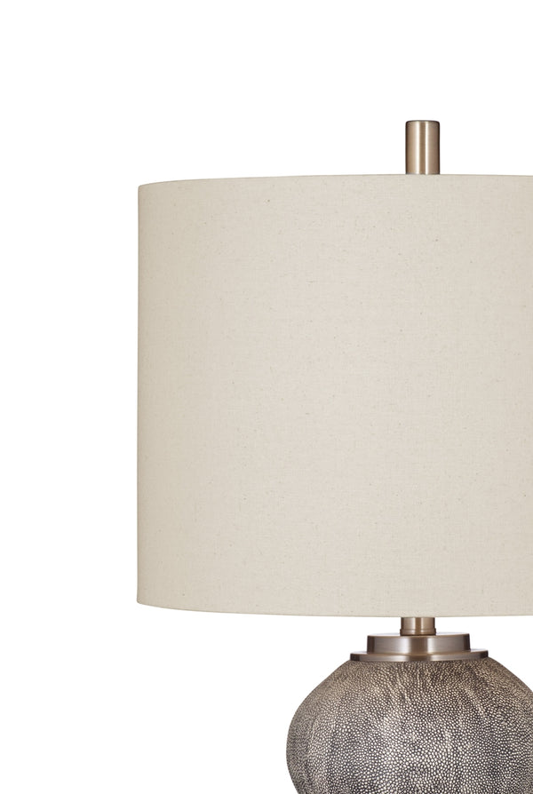 Bassett Mirror Modern Gray/Gold Accents Jed Table Lamp