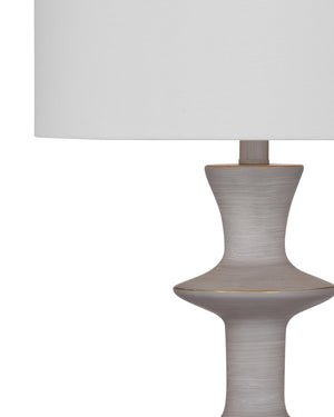 Bassett Mirror Modern Light Cement Candra Table Lamp