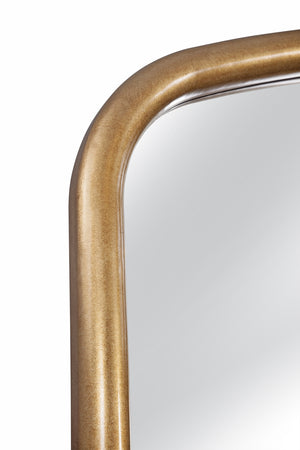 Bassett Mirror Modern Antique Gold Leaf Brookings Arched Floor Mirror