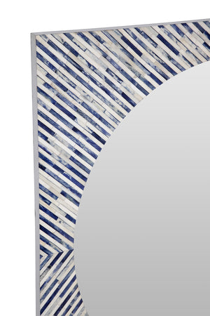 Bassett Mirror Modern Bone Sunburst Bone Wall Mirror