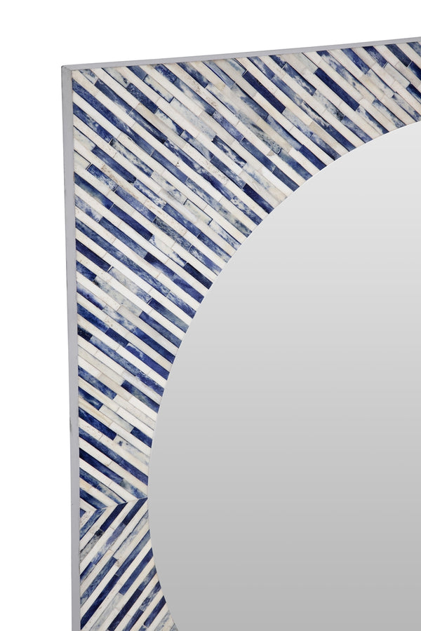 Bassett Mirror Modern Bone Sunburst Bone Wall Mirror