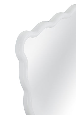 Bassett Mirror Modern White Bryony Rectangular Wall Mirror