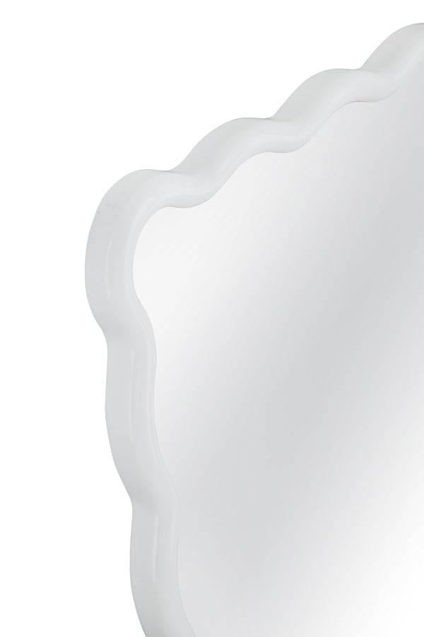Bassett Mirror Modern White Bryony Rectangular Wall Mirror