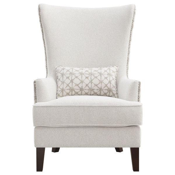 Coaster Pippin Upholstered High Wingback Accent Chair Latte