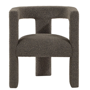 Coaster Petra Boucle Upholstered Accent Side Chair Chocolate Brown