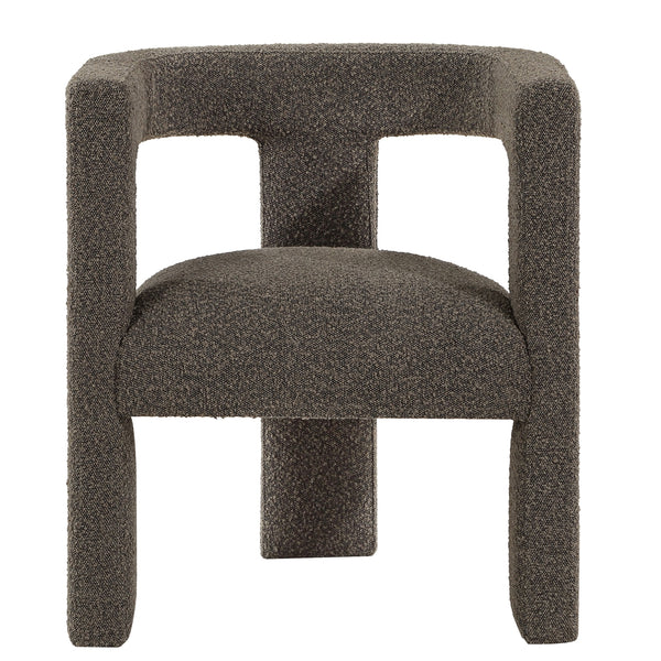Coaster Petra Boucle Upholstered Accent Side Chair Chocolate Brown