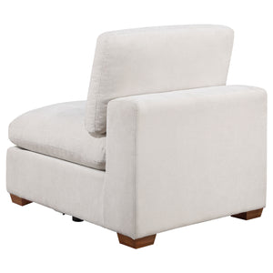 Coaster Lakeview Upholstered Armless Chair Ivory