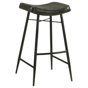 Coaster Bayu Leather Upholstered Bar Stool Espresso