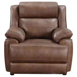 Coaster Ellington Upholstered Padded Arm Accent Chair Dark Brown