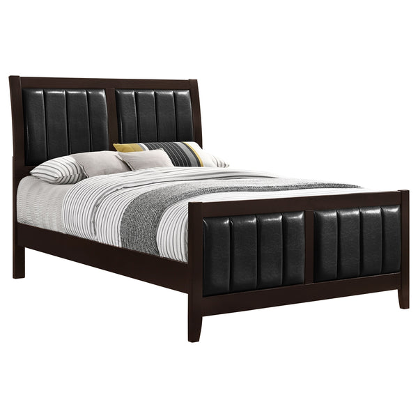 Coaster Carlton Wood King Panel Bed Cappuccino
