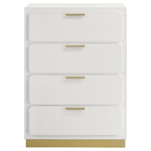 Coaster Caraway 4-Drawer Bedroom Chest White