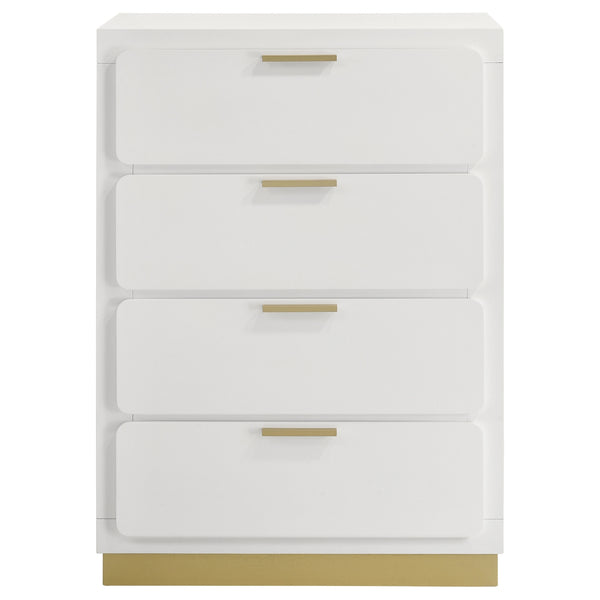 Coaster Caraway 4-Drawer Bedroom Chest White