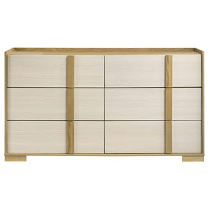Coaster Hyland 6-Drawer Dresser Natural