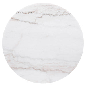 Coaster Jason Round Marble Top Side End Table White & Charcoal