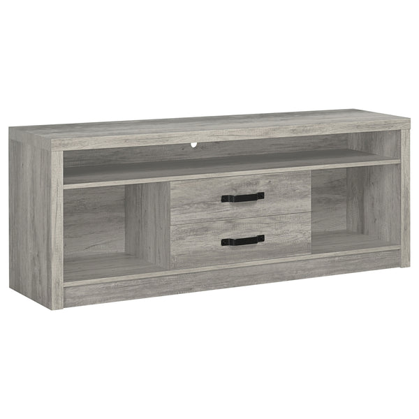 Coaster Burke 3-Piece 59 Inch TV Entertainment Center Grey Driftwood