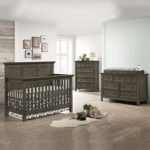 westwood baby san mateo convertible crib in gray