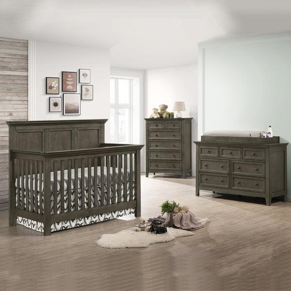 westwood baby san mateo convertible crib in gray