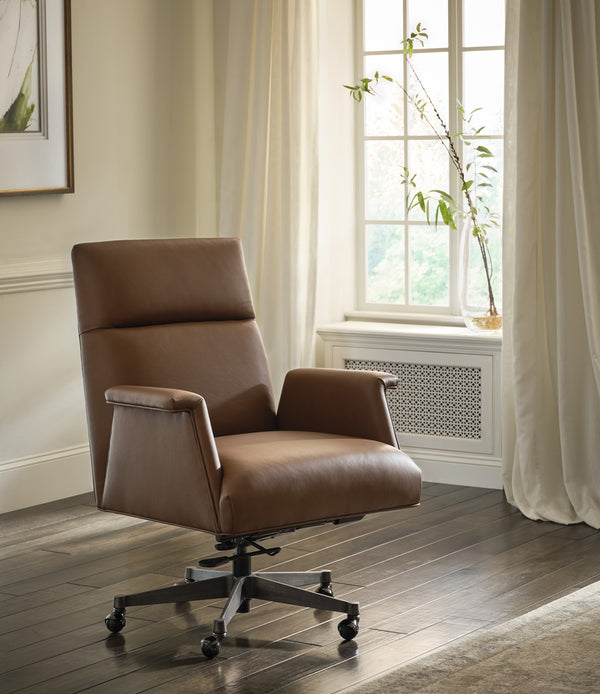 aspenhome skylar skylar executive chair in ardent chestnut