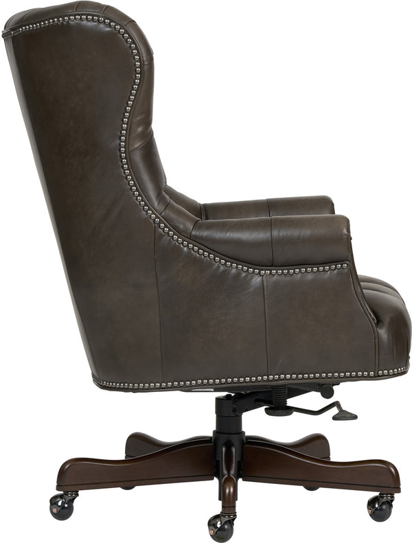 aspenhome jefferson executive chair in burnished walnut
