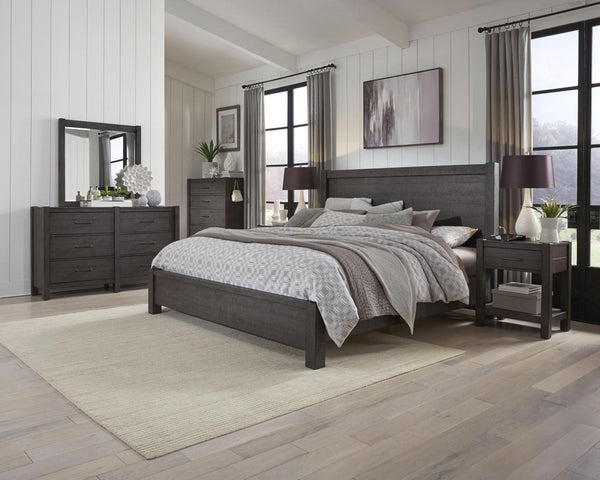 aspenhome mill creek 1-drawer nightstand in carob