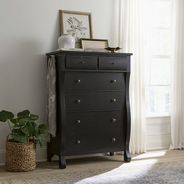 aspenhome caroline chest in soft black