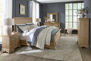 aspenhome chateau philippe king sleigh headboard in cognac