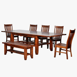 napa furniture whistler retreat dining table with extension in warm cherry