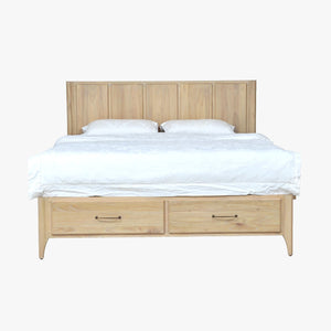 napa furniture aria king complete storage bed in natural sand