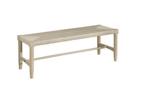 palmetto home pearl bed bench in soft light sand
