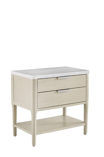 palmetto home pearl leg nightstand in soft light sand