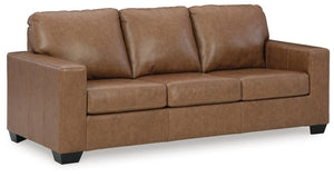Bolsena Leather Stationary Sofa Caramel