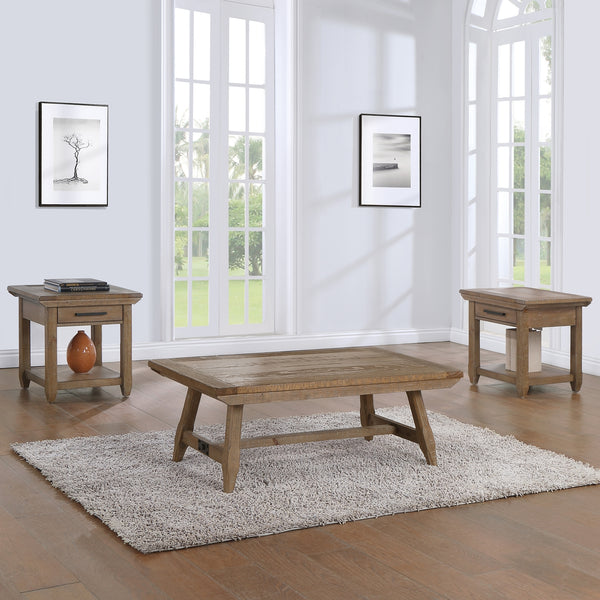 Steve Silver Riverdale 3-Piece Table Set In Driftwood