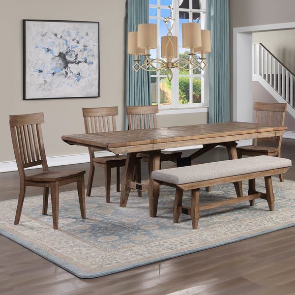 Steve Silver Riverdale Black 6-Piece Dining Table, Chairs & Bench Set