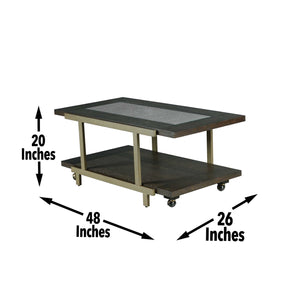 Steve Silver Terrell Smokey Brown 3-Piece Cocktail Table & 2 End Tables Set