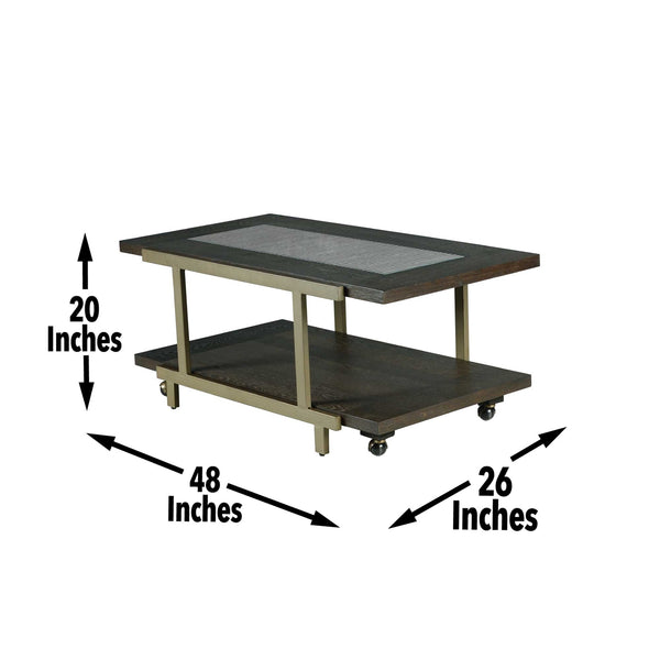 Steve Silver Terrell Smokey Brown 3-Piece Cocktail Table & 2 End Tables Set