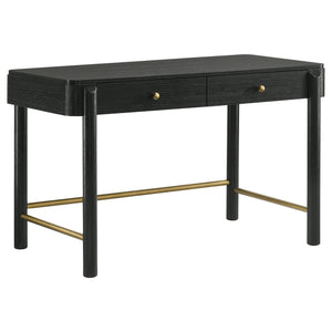 Coaster Arini 2-Piece Makeup Vanity Table & Mirror Set Black