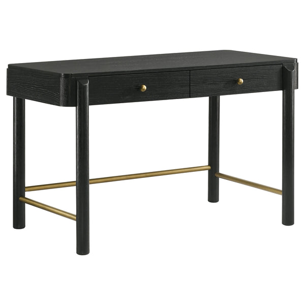 Coaster Arini 2-Piece Makeup Vanity Table & Mirror Set Black