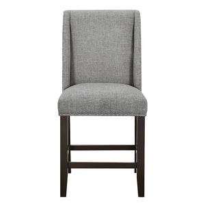 New Classic Faust Upholstered Counter-Height Chair in Gray