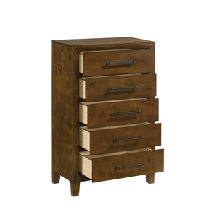 New Classic Ballard 5-Drawer Chest in Walnut