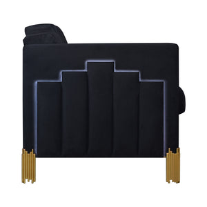 New Classic Empire Lighted Chair in Black