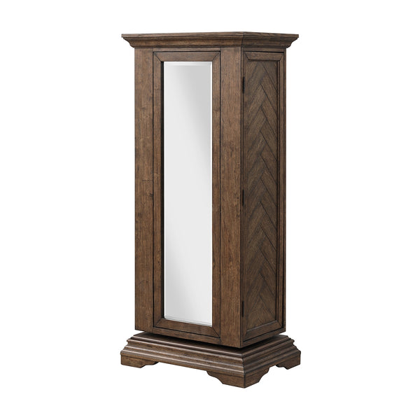 New Classic Mar Vista Swivel Lingerie Chest with Mirror in Walnut