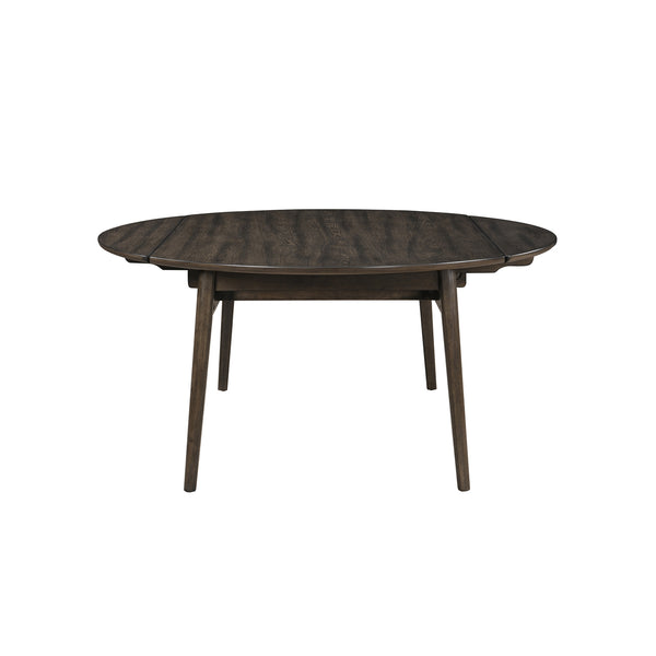 New Classic Rex 65-Inch Round Table With Self Storing Leaves in Walnut
