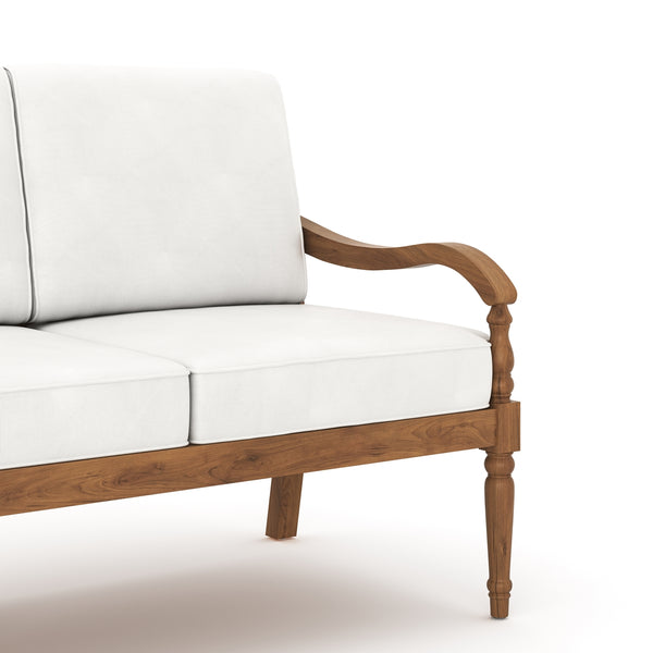 New Classic Savannah Outdoor Sofa in White Linen