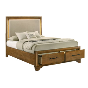 New Classic Talcott Queen Lighted Headboard in Honey