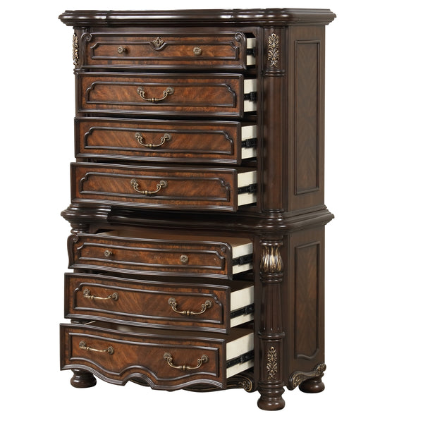 New Classic Bella Notte Chest in Mahogany Brown