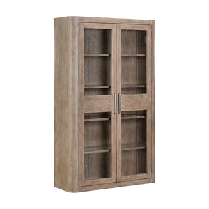 Liberty Furniture South Bend Burnished Clay 2-Piece Bunching Display Cabinet Set with LED Lighting