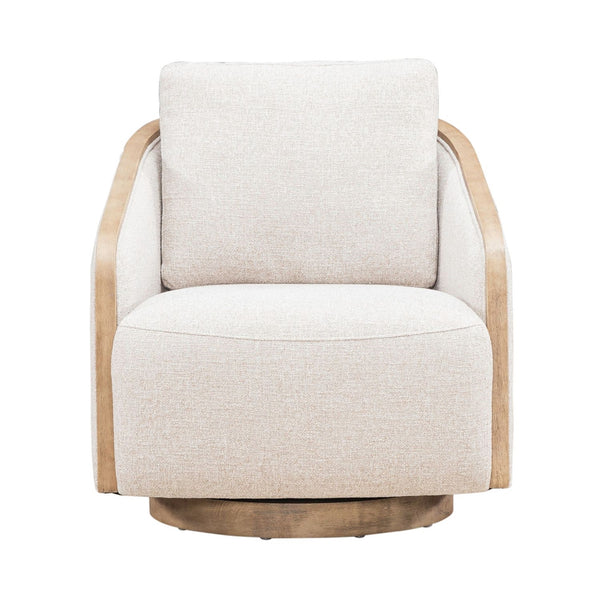 Liberty Furniture Nora Nathan Ginger Fabric Upholstered Swivel Accent Chair