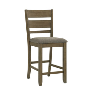 Liberty Furniture Brook Bay Sandstone Slat Back Upholstered Counter Chair