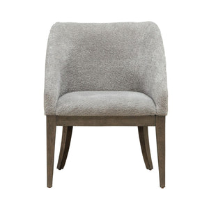 Liberty Furniture Cascade Falls Satin Espresso Upholstered Side Chair with Nail Head Trim